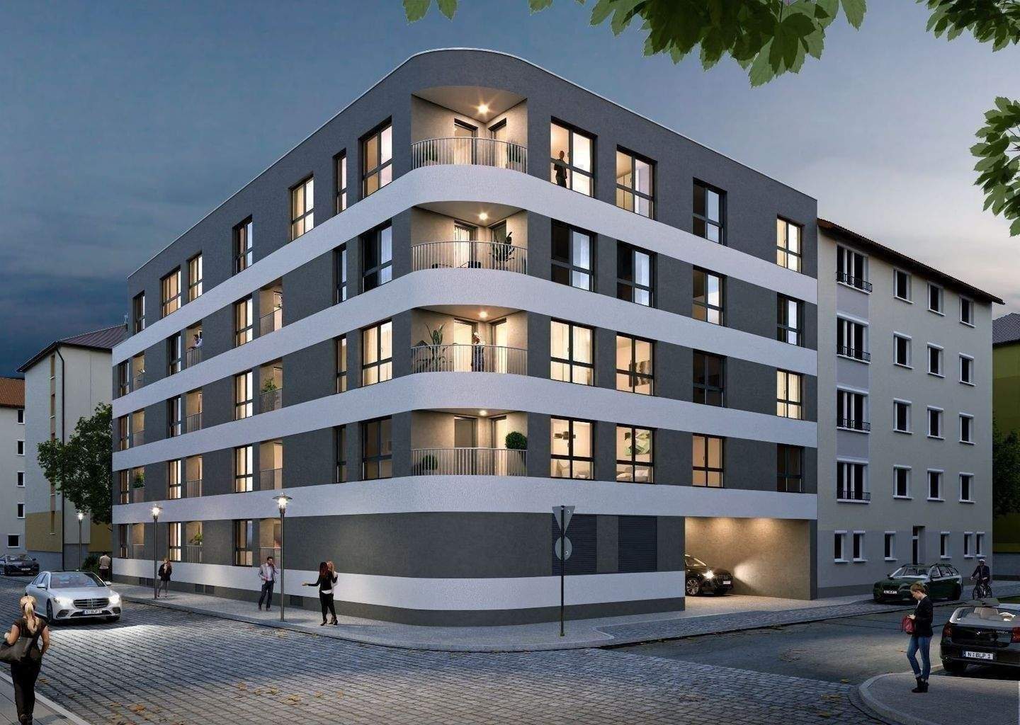 Thumbnail-Großzügiger Grundriss 2-Zimmer und Balkon in der Stadt !