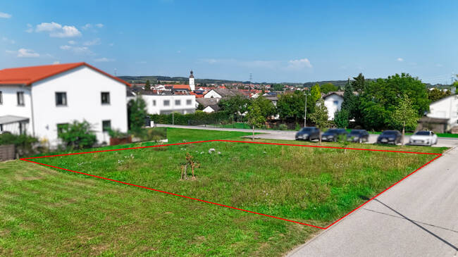 Aufnahme Blick von Westen nach Osten