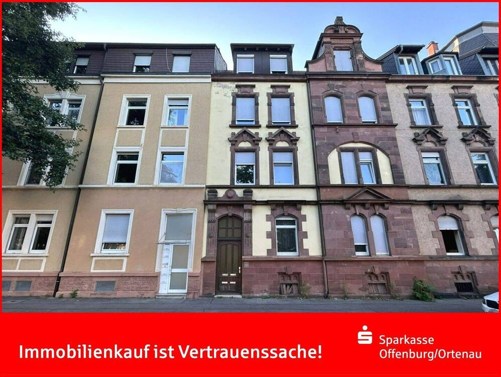 Thumbnail-Offenburg - Zentrumsnahe 3-Zimmerwohnung mit Altbaucharme!