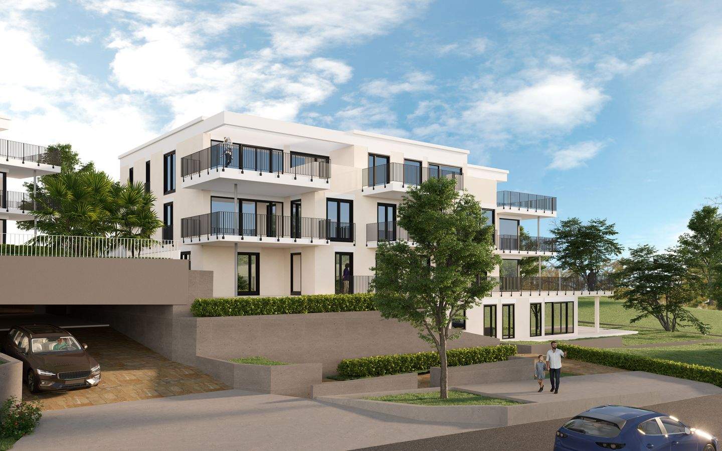 Thumbnail-Eigentumswohnung mit Terasse und Gartenanteil C.01 in Bad Schussenried KFW40 QNG