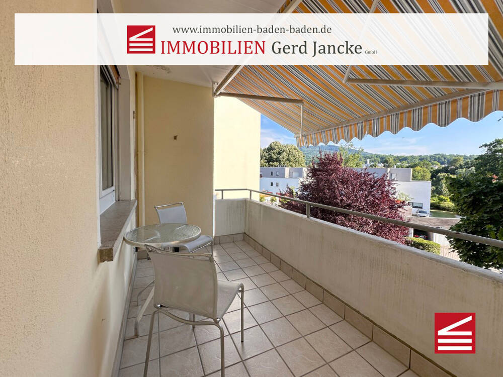 Thumbnail-Baden-Baden, sehr gut geschnittene 3-Zimmer-Wohnung mit Balkon & Garage