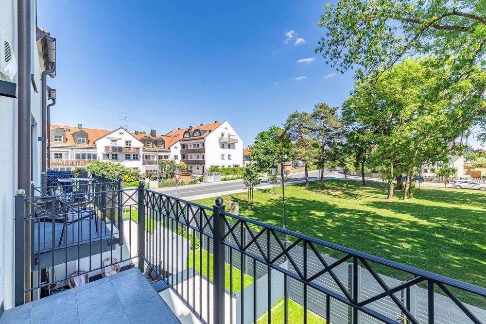 Blick vom Balkon