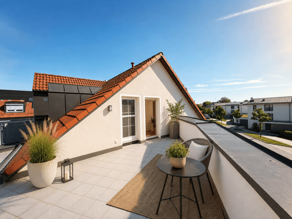 Thumbnail-Wohnen über den Dächern - moderne Dachgeschosswohnung mit großer Terrasse in Hebertshausen!