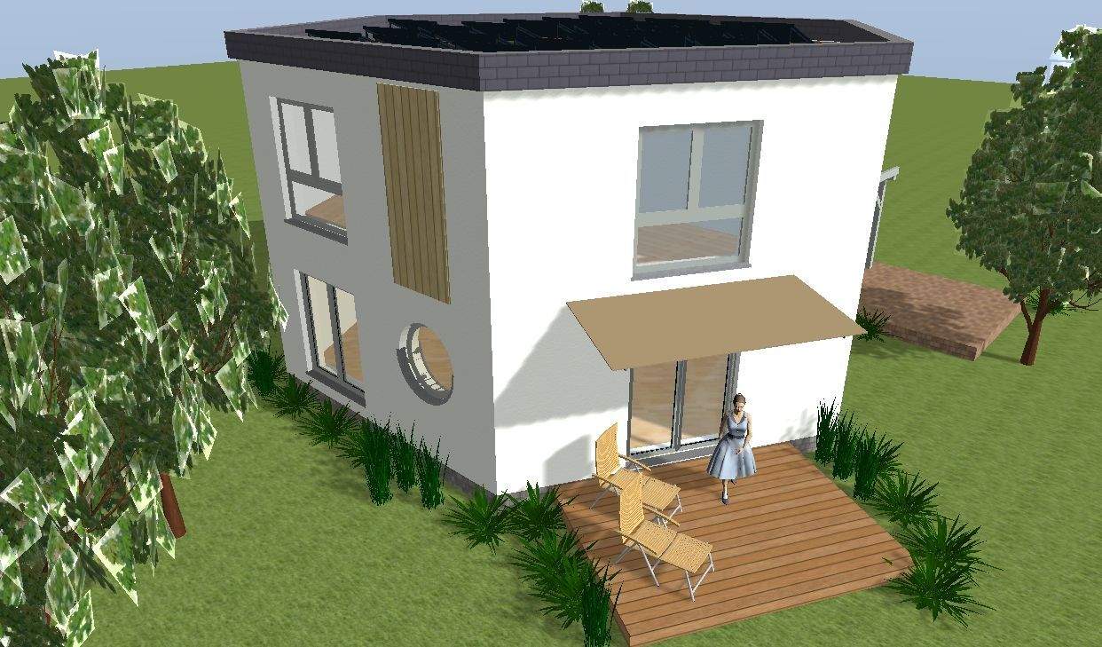 Thumbnail-Sechseck: Ein freistehendes Haus fällt aus dem Rahmen