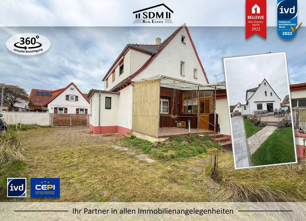 Thumbnail-ENTFALTUNGSPOTENTIAL: Sanierungsbedürftiges Einfamilienhaus in Linkenheim
