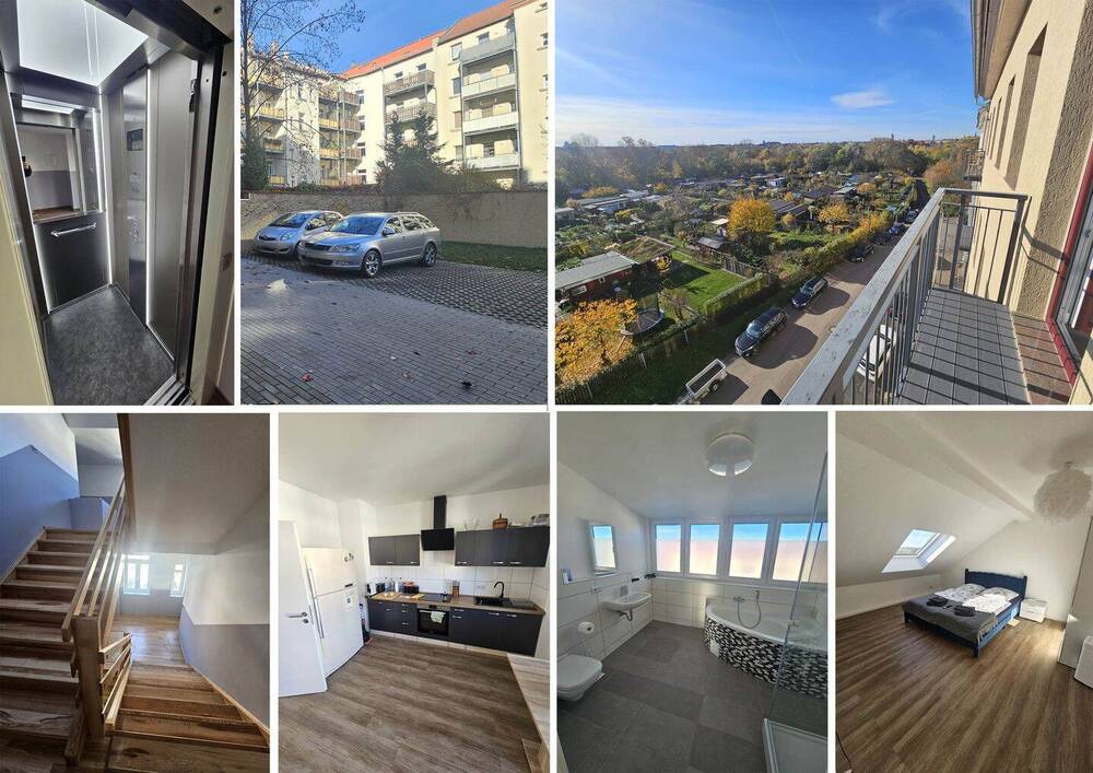 Thumbnail-2024 kernsaniertes MFH, Blick über Leipziger Skyline - Parknähe, 11 WE, 1 GE, Lift, Fußbodenheizung, Balkone, zzgl.4 SP