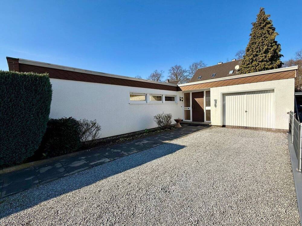 Thumbnail-Fröndenberg-Westick: Flachdach-Bungalow mit Gartenoase als perfekter Rückzugsort!