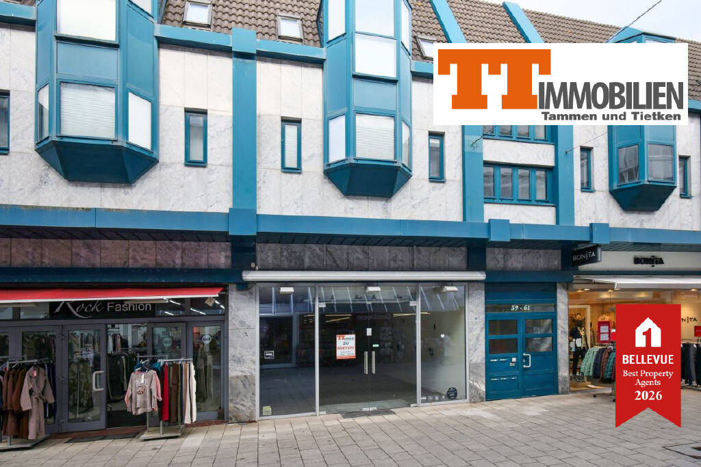 Thumbnail-TT bietet an: Erstklassige barrierearme Gewerbefläche in der Fußgängerzone von Wilhelmshaven - vielseitig und flexibel nutzbar!