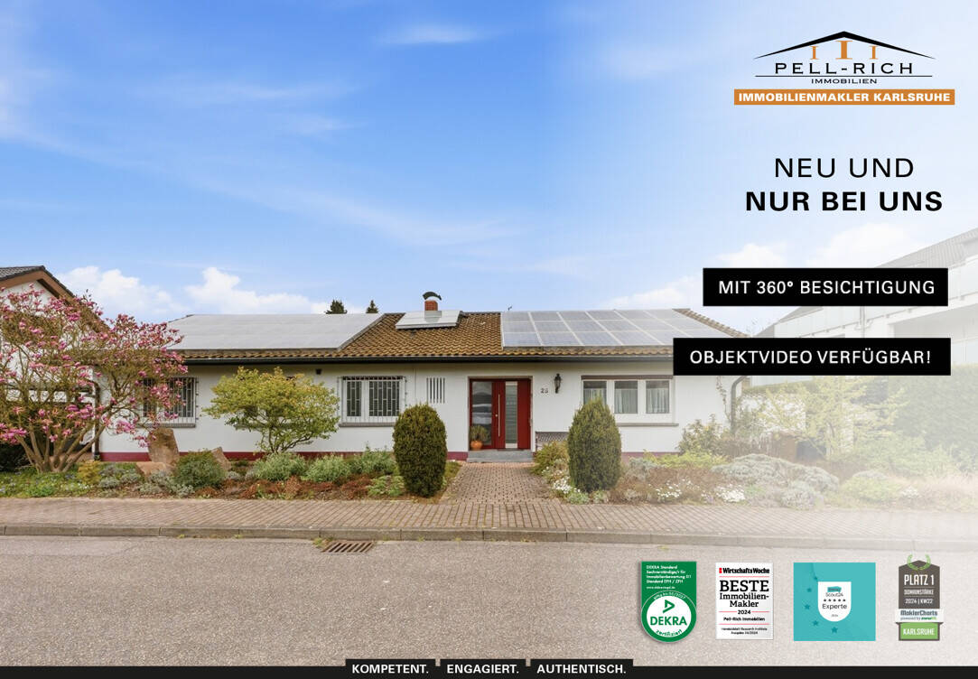 Thumbnail-AUGENWEIDE: Gepflegter und bezugsfreier Bungalow in Durmersheim mit potentieller Einliegerwohnung