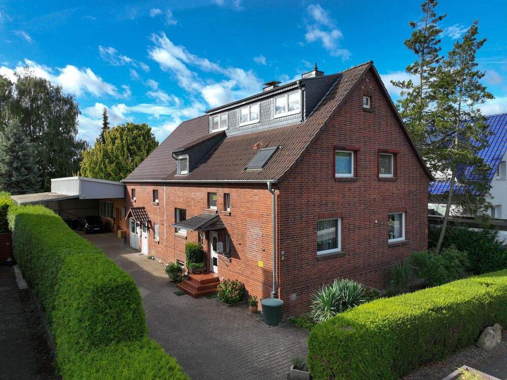 Thumbnail-2-Familienhaus mit Einliegerwohnung und 165 m² Gewerbeeinheit. 10 Stellplätze und schöner Garten