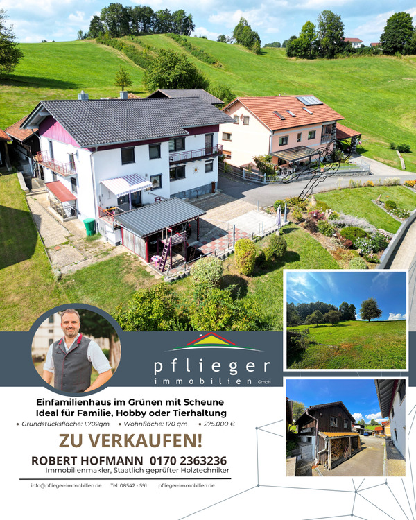 Thumbnail-Einfamilienhaus im Grünen mit Scheune - Ideal für Familie, Hobby oder Tierhaltung -