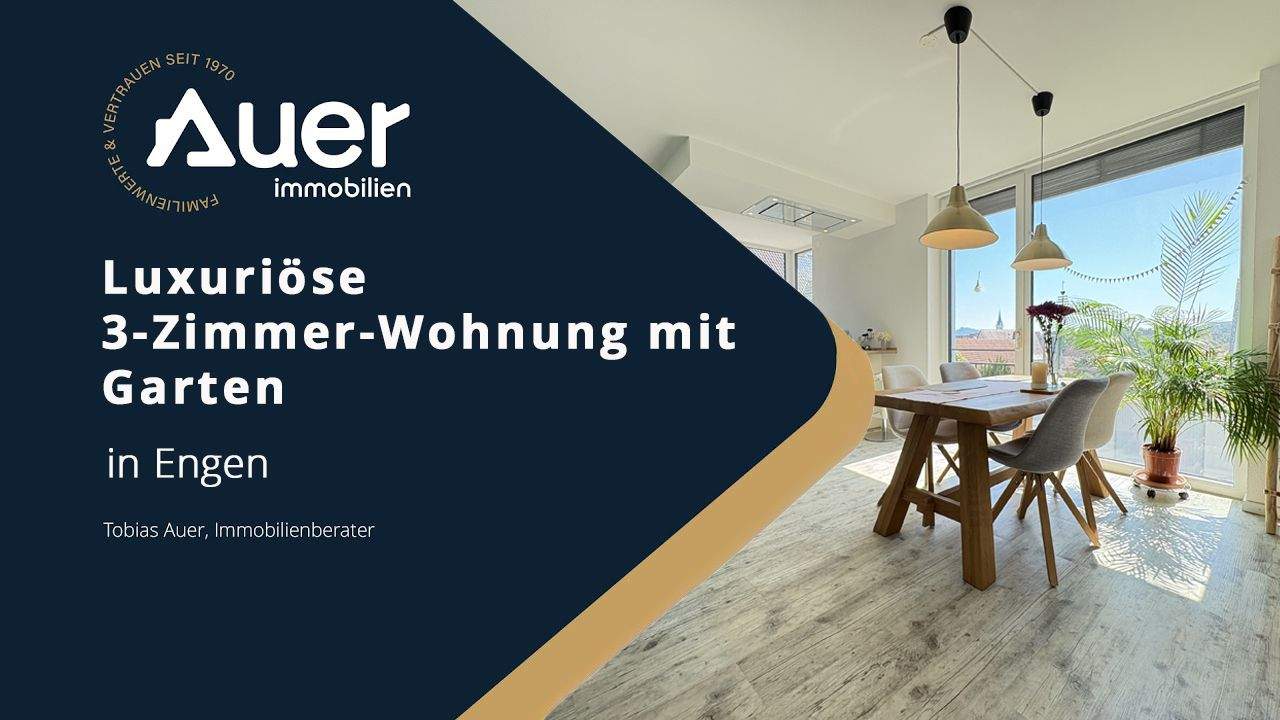 Thumbnail-Moderne 3-Zimmer-Wohnung mit Gartenanteil in Engen