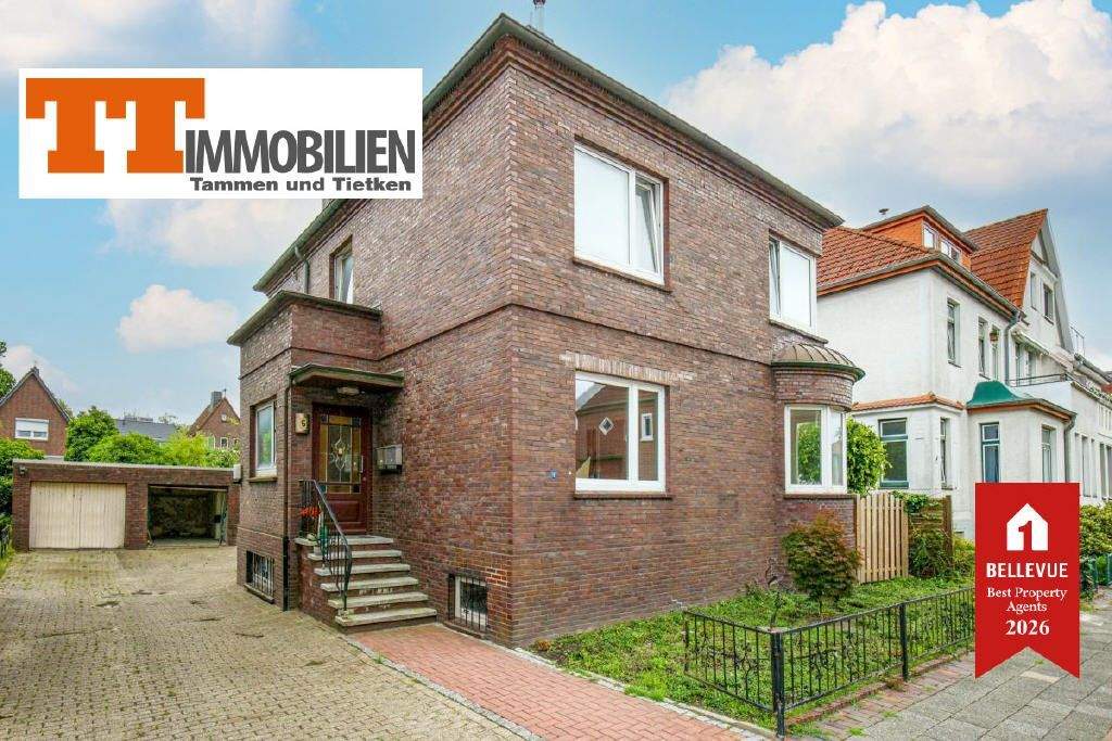 Thumbnail-TT bietet an: Charmantes Zweifamilienhaus mit Erker, Garten und Garage im beliebten Hansaviertel!