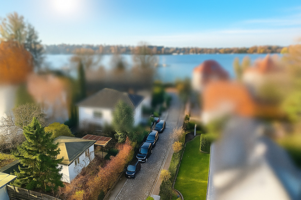 Thumbnail-Einmalige Gelegenheit: Grundstück in Toplage direkt an der Scharfen Lanke mit Bootssteg