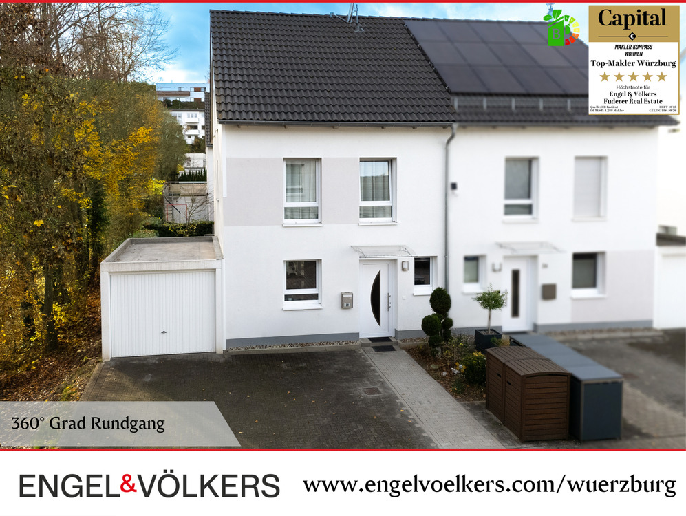 Thumbnail-Familienglück trifft Stil & Nachhaltigkeit - Moderne KfW 55 Doppelhaushälfte in Zell am Main