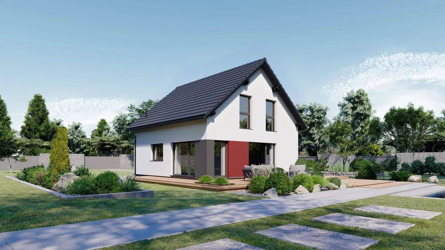 Thumbnail-Günstiger als Miete - Neubau-Einfamilienhaus auf 575 m² Grundstück