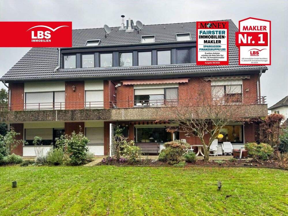 Thumbnail-Große Erdgeschosswohnung mit Balkon, Gartenblick und Garage!