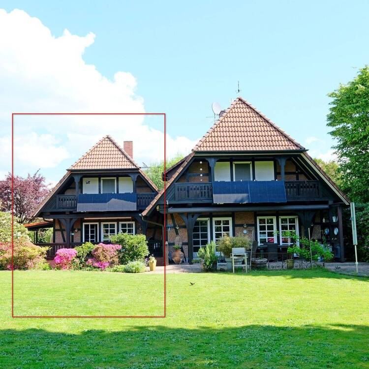 Thumbnail-luxuriöse Fachwerk-Doppelhaushälfte im Zentrum von Rösrath, mit Traumgrundstück, Schwimmbad