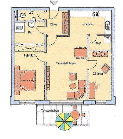 Thumbnail-ETW 3,5 Zi, Energieeffizient (KFW 55), neuwertig, barrierefrei