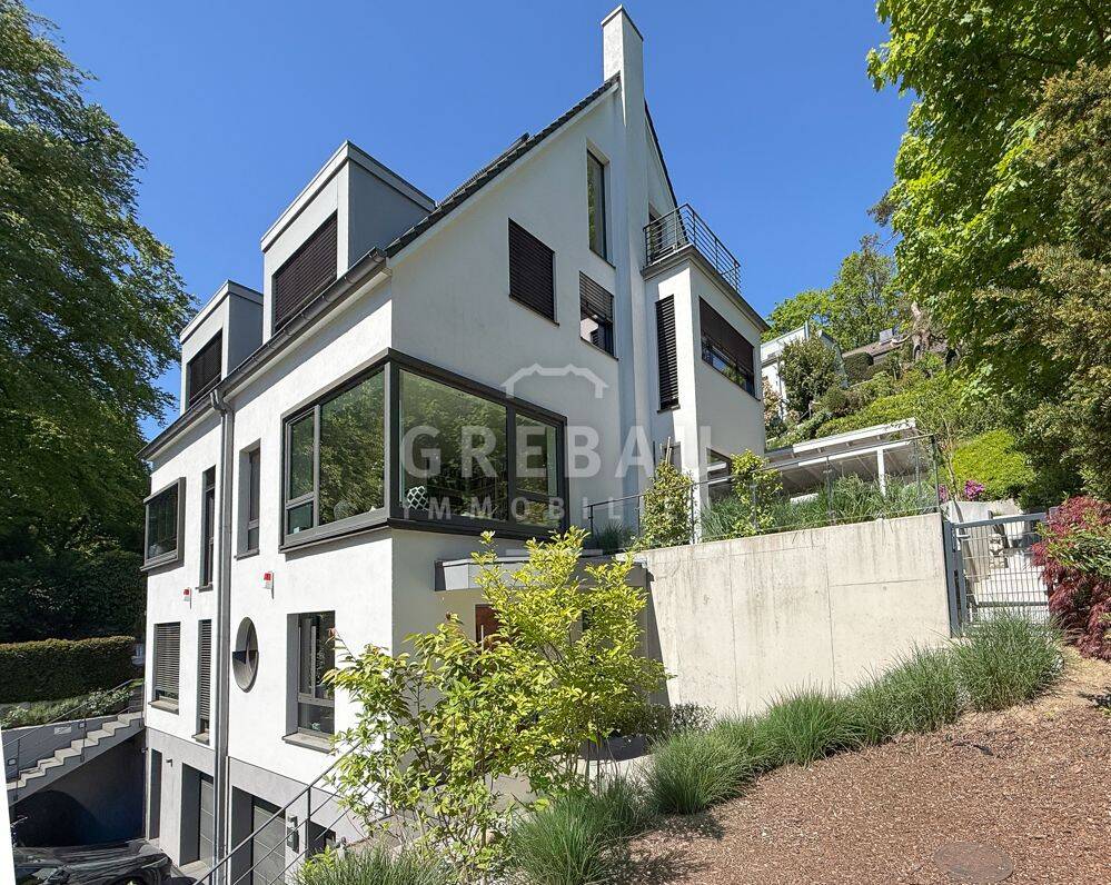 Thumbnail-Logenplatz mit Panoramablick: Top moderne, energieeffiziente Doppelhaushälfte in Blankenese