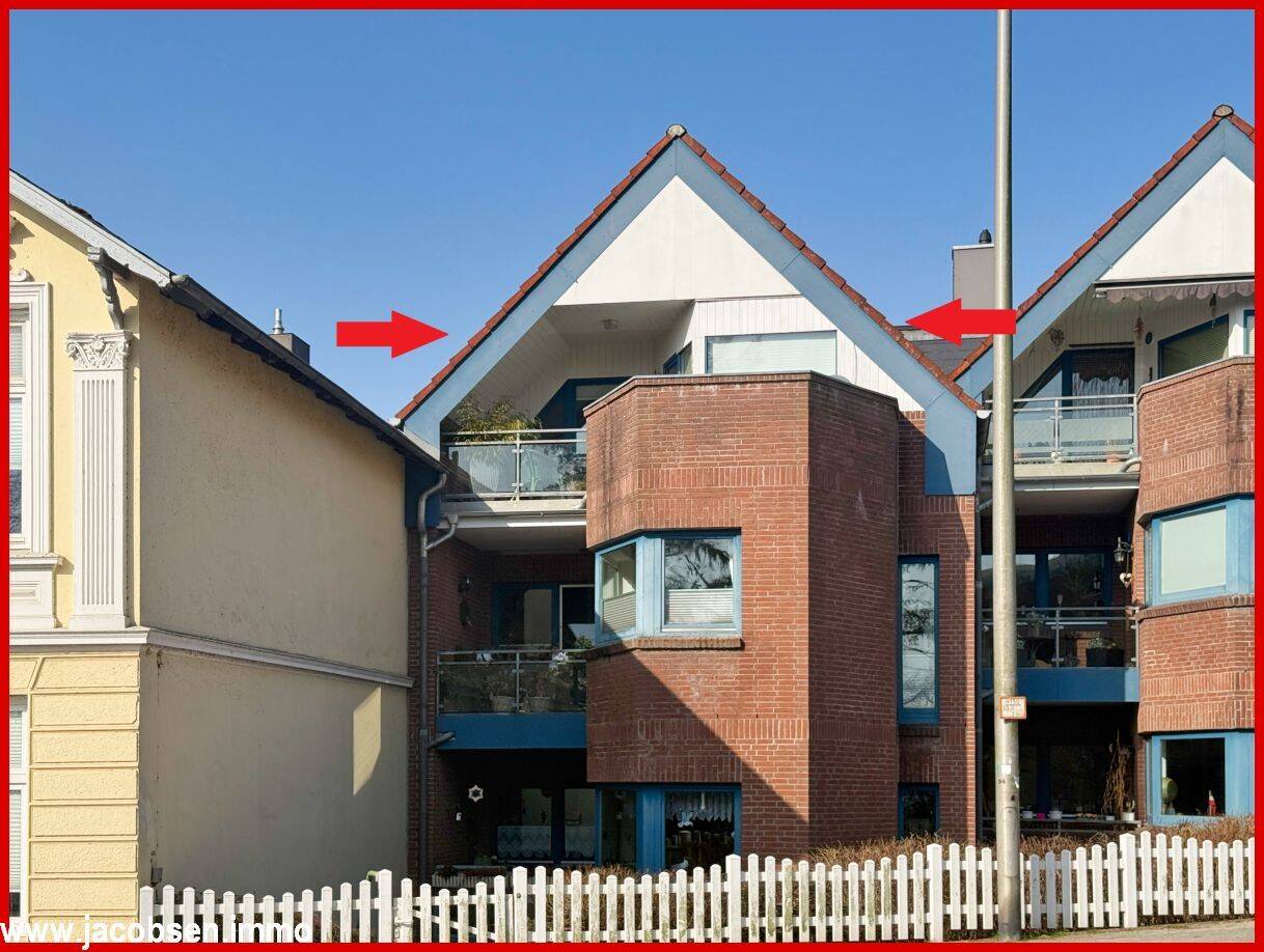 Thumbnail-Zentrale Lage trifft Schleiblick - Attraktive 3-Zimmer-Dachgeschosswohnung mit Balkon & Loggia