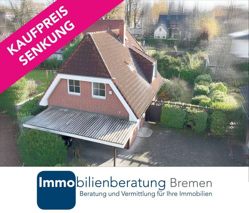 Thumbnail-Im Herzen von Oberneuland Einfamilienhaus mit zwei Terrassen und Carport in ruhiger Wohnlage