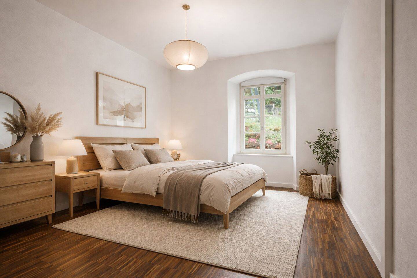 Thumbnail-Hochwertige 3 Zimmer Wohnung mit Einbauküche und Gartenmitbenutzung