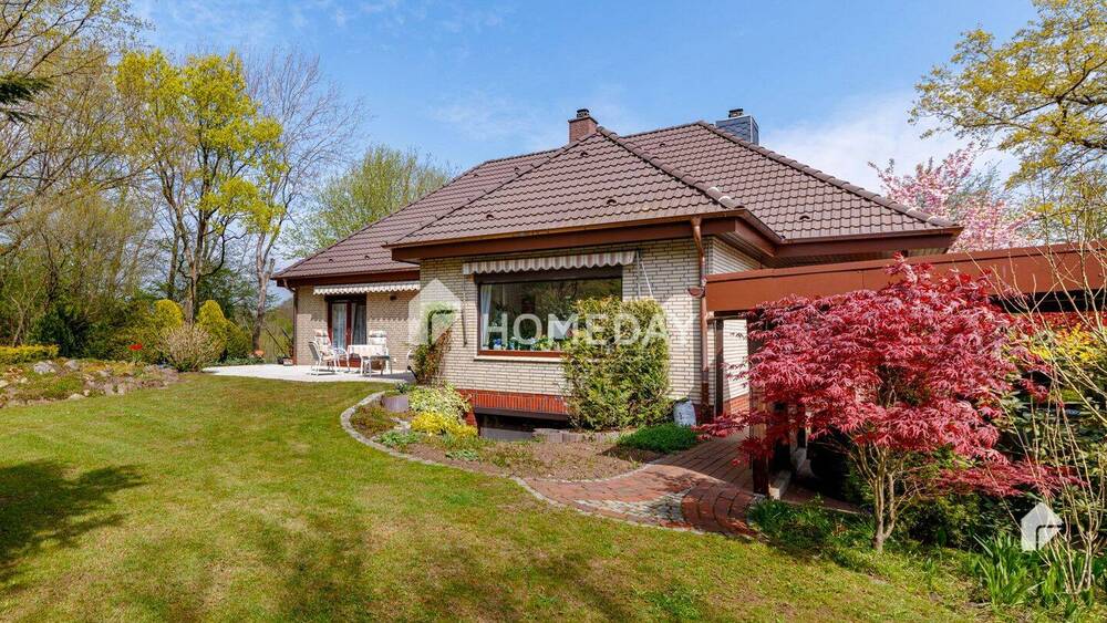 Thumbnail-Unglaublich schön! Bungalow auf 7300m² großem Grundstück in Waldrandlage und Teich