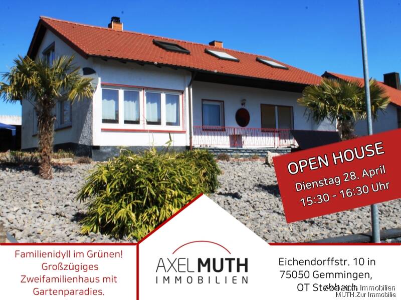 Thumbnail-OpenHouse, am Dienstag, 28.04.26 ab 15:30h-16:30h. Ruhe , Platz, Natur - Zweifamilienhaus.