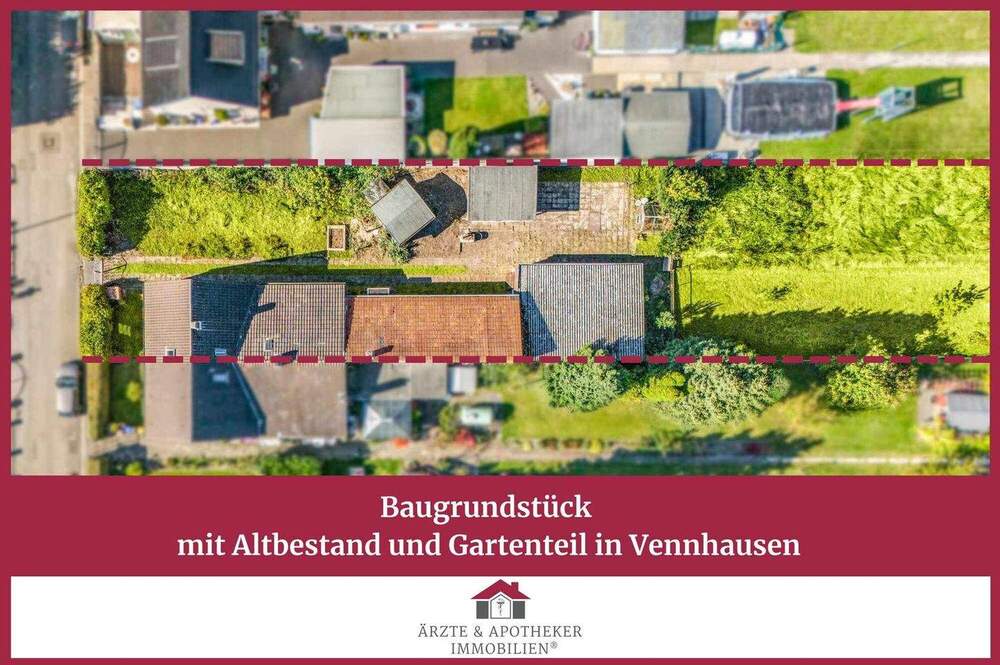 Thumbnail-Baugrundstück mit Altbestand und Gartenteil in Vennhausen