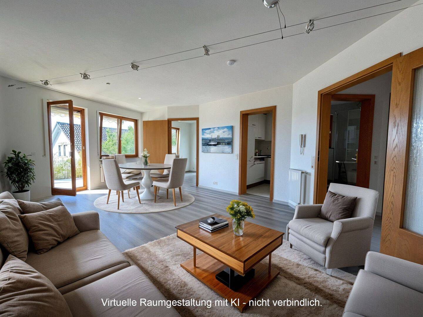 Wohnzimmer visualisiert