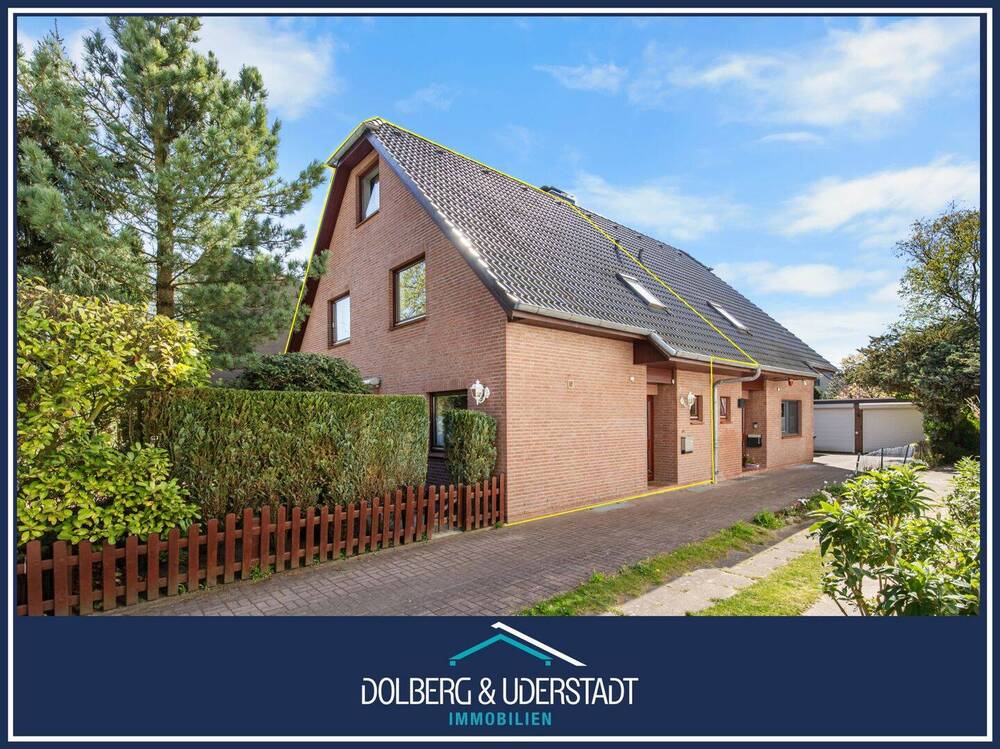 Thumbnail-Gepflegte Doppelhaushälfte mit separatem Garten & Garage in beliebter Anliegerstraße von Rahlstedt