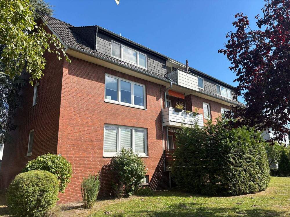 Thumbnail-Frisch modernisierte 3-Zimmer-Erdgeschosswohnung mit Balkon in Stuhr-Brinkum