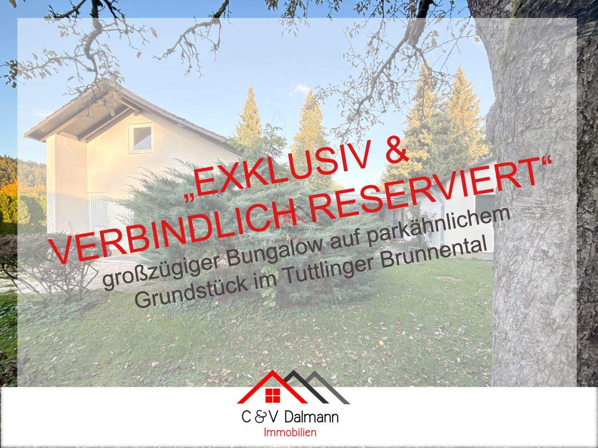 Thumbnail-Großzügiger Bungalow mit Garage auf parkähnlichen Grundstück im Brunnental Tuttlingen