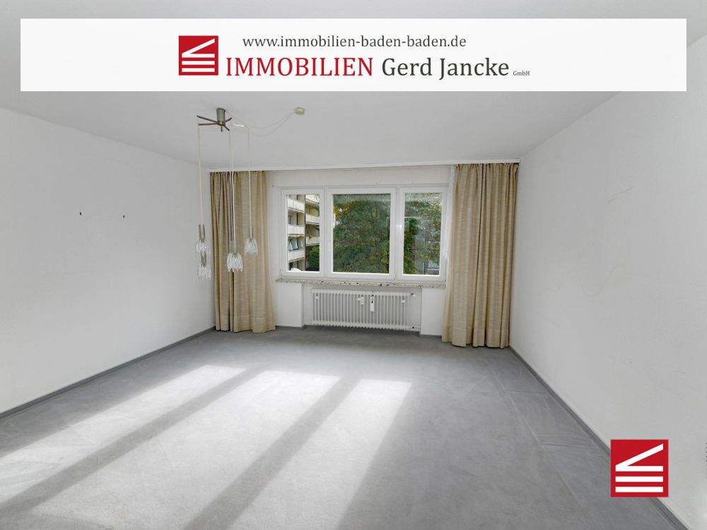 Thumbnail-Baden-Baden, gut geschnittene Vier-Zimmer-Wohnung mit Balkon, Garten u. Garage!