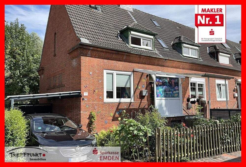 Thumbnail-Pflegeleichtes, modernisiertes Reihenendhaus mit Carport