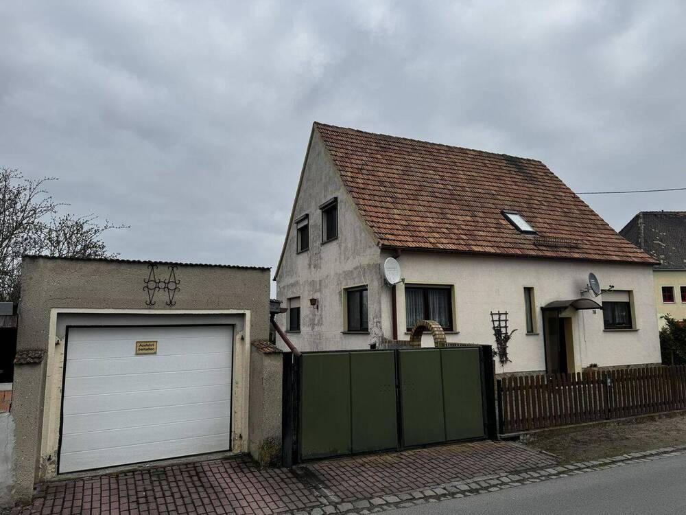Thumbnail-Einfamilienhaus mit pflegeleichten Grundstück und 2 Nebengelassen in Elsnig bei Torgau zu verkaufen