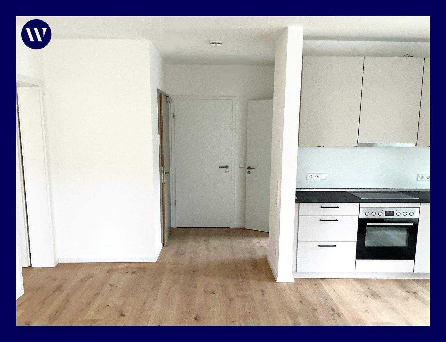 Thumbnail-Erstbezug: Helle 2 Zimmer mit Loggia, Einbauküche, Parkett, Tagelichtbad mit Walk-In-Dusche, Aufzug