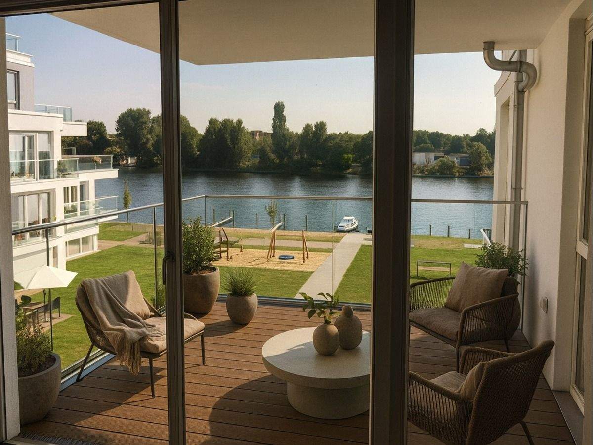 Thumbnail-Exklusive Wasserlage in Berlin-Köpenick: Stilvolle 3-Zimmer-Wohnung mit zwei Tiefgaragenplätzen