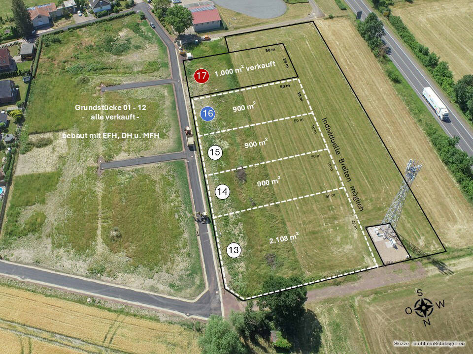 Teilfläche - Bauabschnitt West