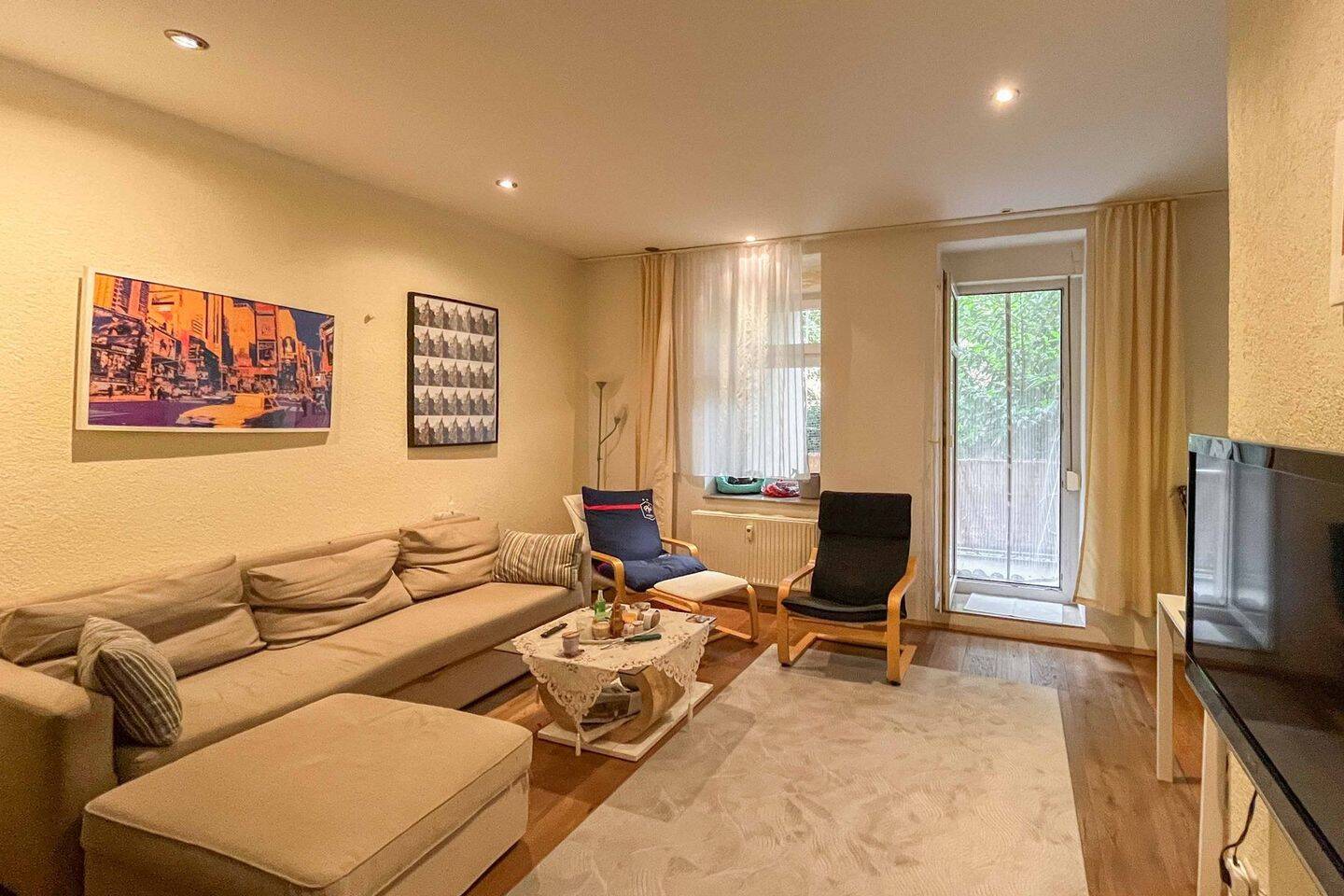 Thumbnail-Attraktive Erdgeschosswohnung in Leipzig - 3-Zimmer-Wohnung mit Balkon in Citynähe