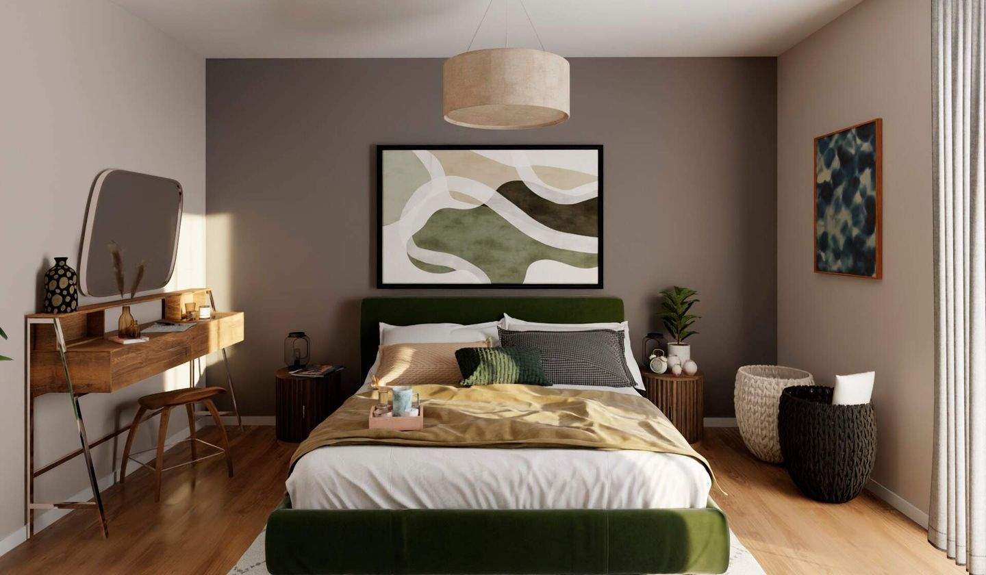 Komfortables Schlafzimmer