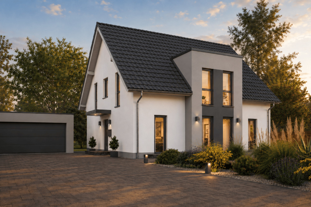 Thumbnail-Modernes Familienhaus mit großzügigem Raumkonzept, individuell geplant mit Geothermie