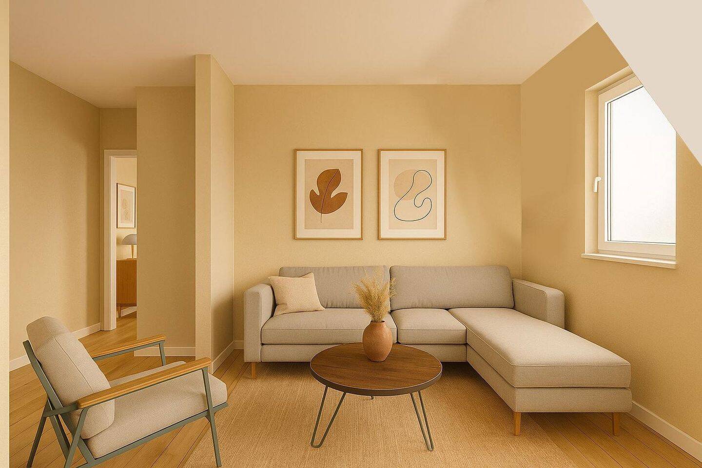 Thumbnail-ZENTRUMSNAH! Dachgeschosswohnung ETW mit optischen Renovierungsbedarf in saniertem MFH