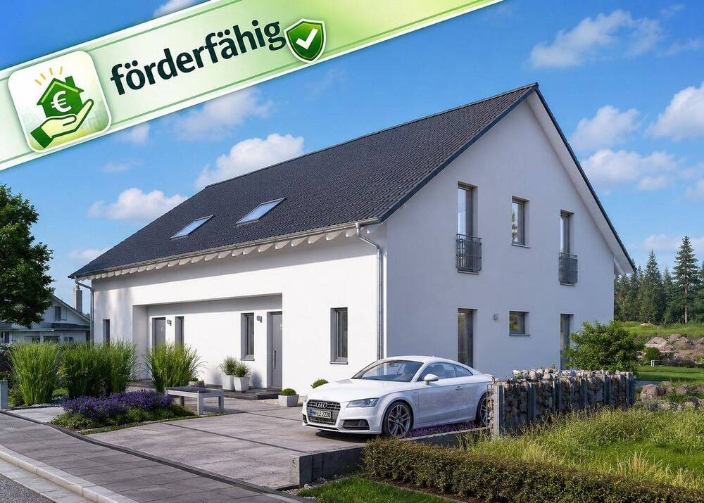 Thumbnail-Mit Freunden bauen und Baukosten halbieren, DHH auf exklusiven Grundstück
