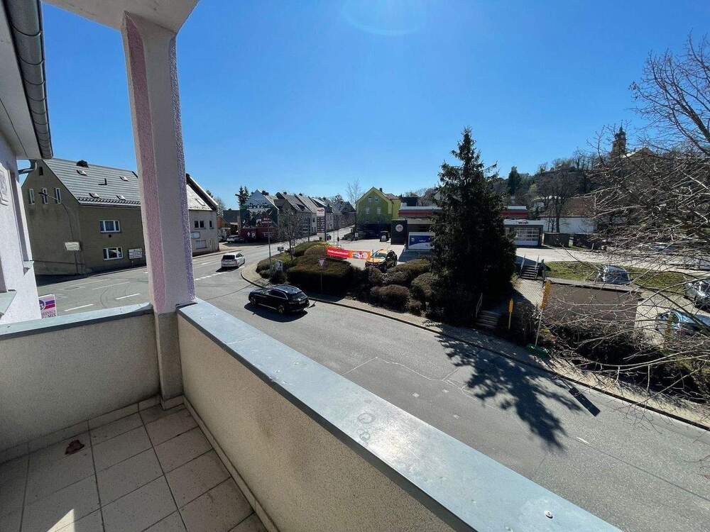 Blick vom Balkon