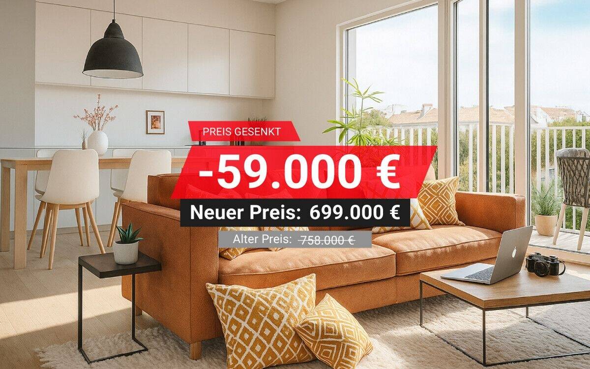 Thumbnail-Effizient geschnittene 3-Zimmer-Wohnung für Paare und kleine Familien - JETZT ZUM AKTIONSPREIS