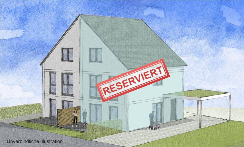 Thumbnail-NUR NOCH EINE HÄLFTE FREI: Neubau-DHH in zentraler Lage von Schönaich