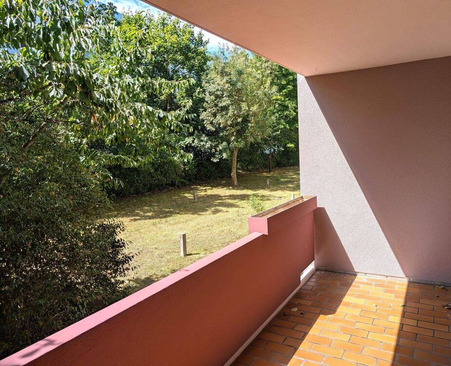 Blick vom Balkon