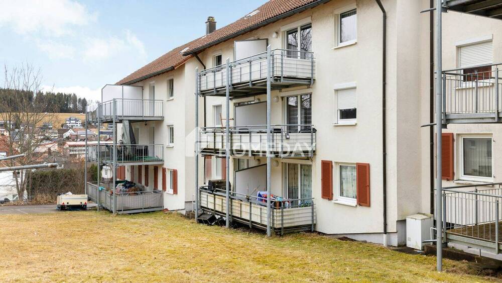 Thumbnail-Ideal geschnittene 2-Zimmer-Erdgeschosswohnung mit Balkon in gepflegtem Mehrfamilienhaus